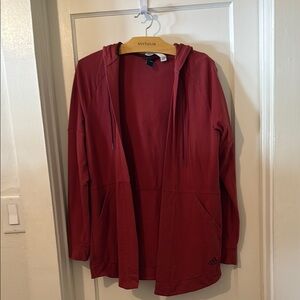 Adidas Red Hooded Jacket